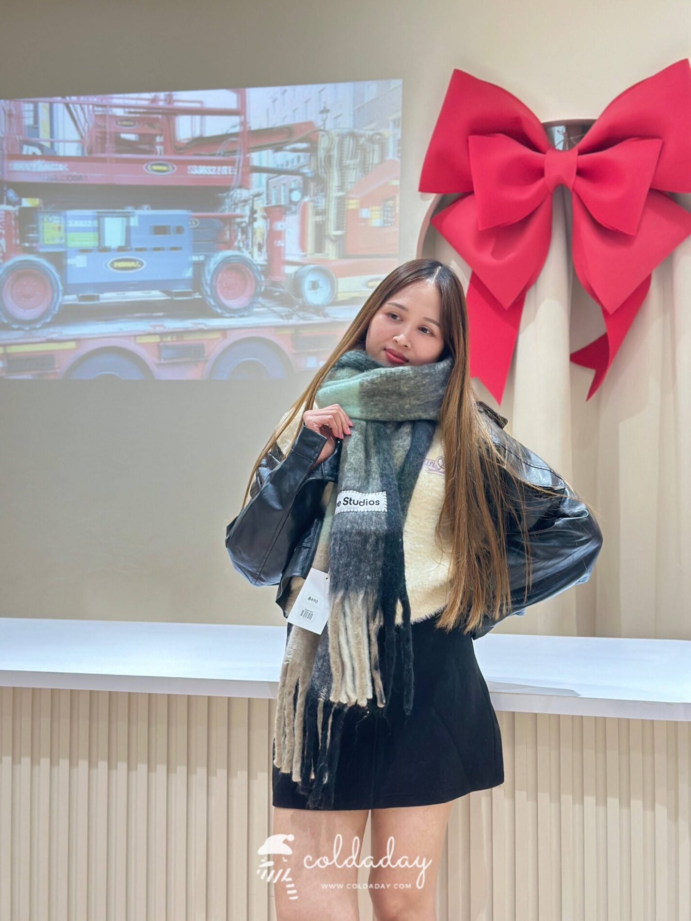 6248 Wonyoung Scarf - กากี