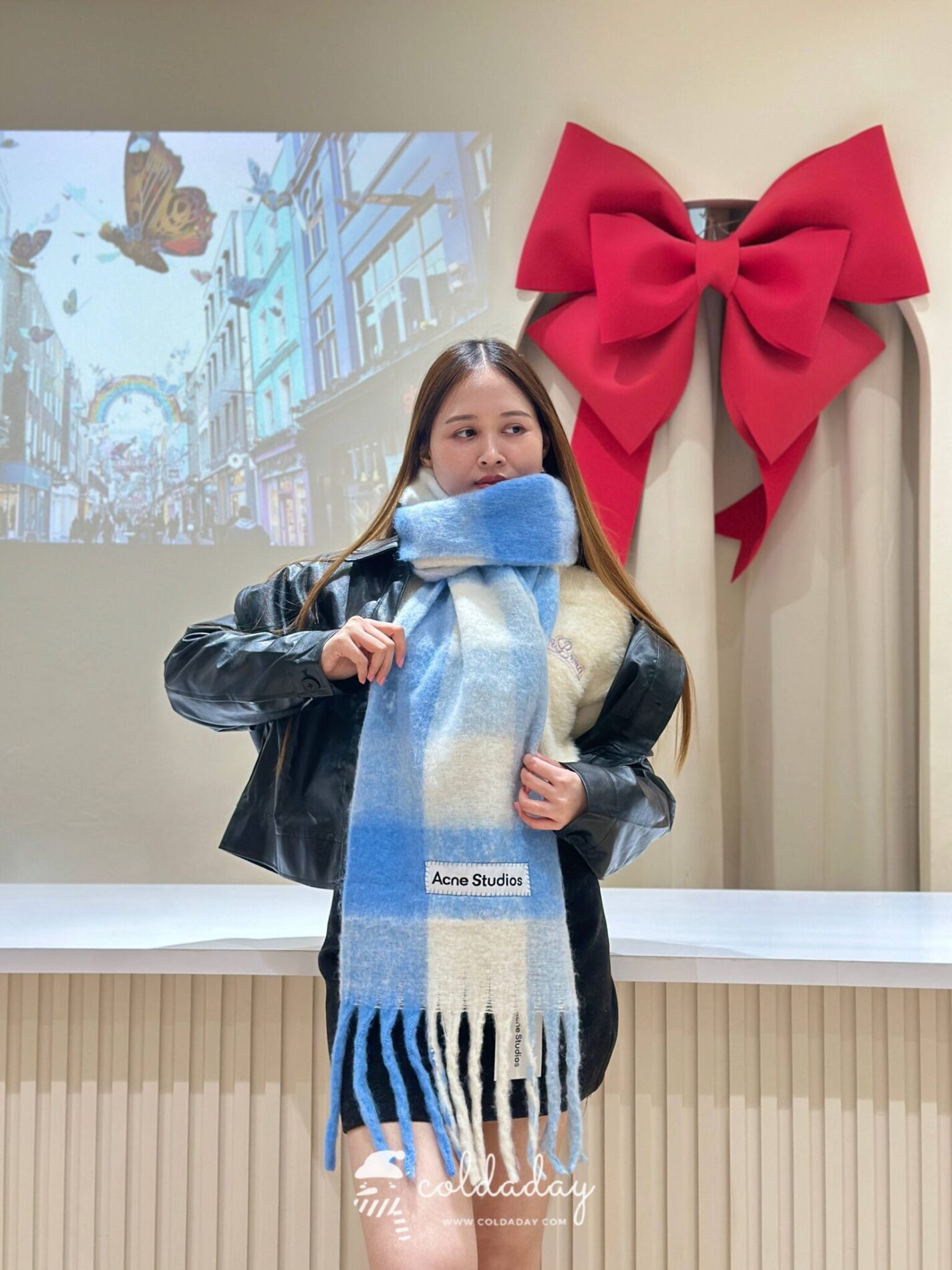 6248 Wonyoung Scarf - ฟ้าอ่อน