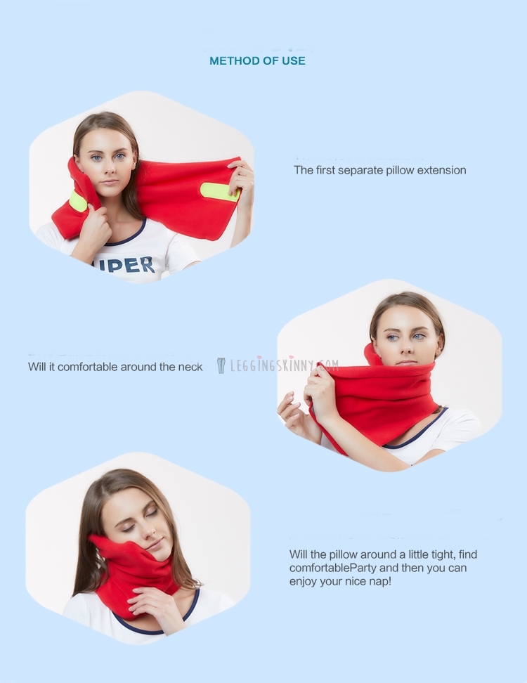 7054 Travel pillow หมอนรองคอพกพา 4