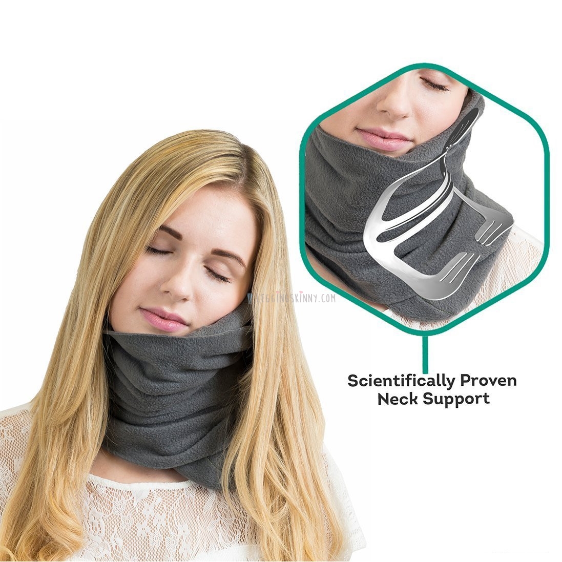 7054 Travel pillow หมอนรองคอพกพา 9