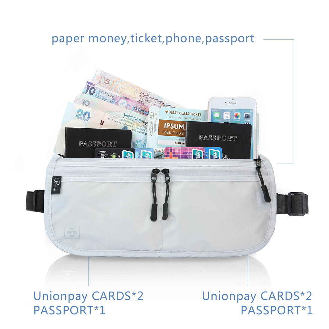 7114 2 IN 1 Pocket Travel RFID 3