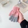 9104 ถุงมือเด็ก ลายทูโทน 2-6 ปี 5
