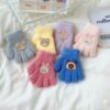 9106 ถุงมือเด็ก ลายหมี 1-3 ปี 2