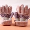 9107 ถุงมือไหมพรมถักลาย 3-6 ปี 10