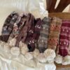 9229 Berry Fair Isle Scarf - Image 2