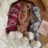 9229 Berry Fair Isle Scarf - Image 10