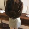1456 Collared Zip-Up Cropped Jacket 2