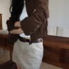 1456 Collared Zip-Up Cropped Jacket 3