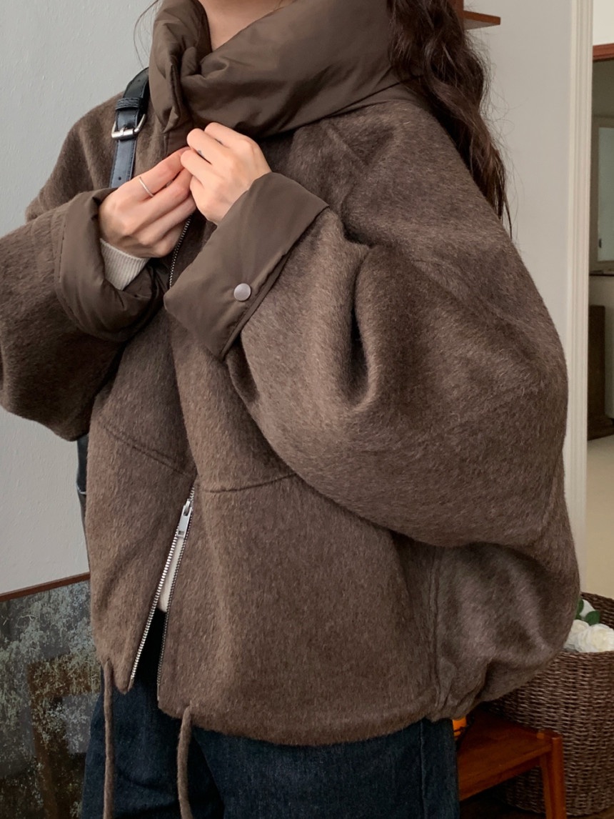 1457 Oversized Wool-Blend Hooded Jacket 5