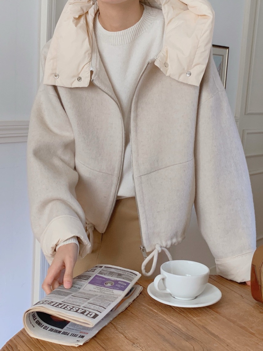 1457 Oversized Wool-Blend Hooded Jacket 9