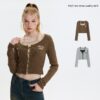 2095 Lace-Up Knit Top