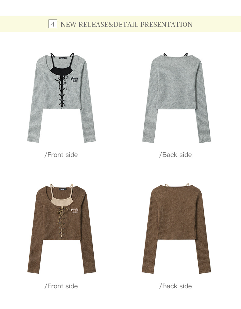 2095 Lace-Up Knit Top 12
