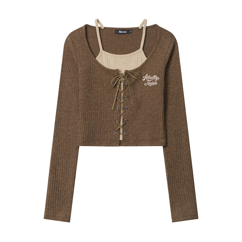 2095 Lace-Up Knit Top 4