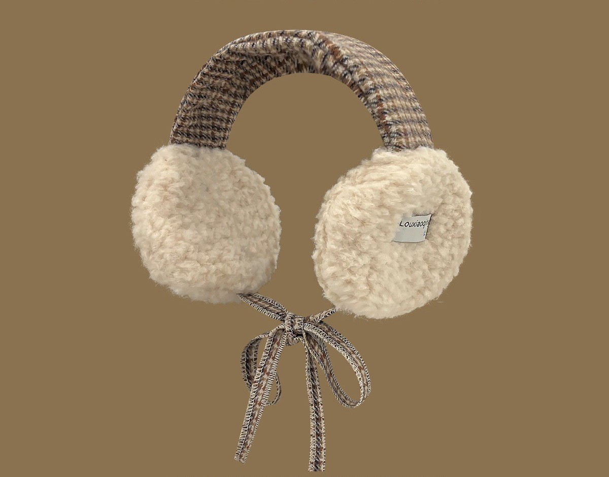 6140 Fuzzy Bow Earmuffs - Image 5