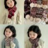9229 Berry Fair Isle Scarf