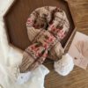 9229 Berry Fair Isle Scarf - Image 8