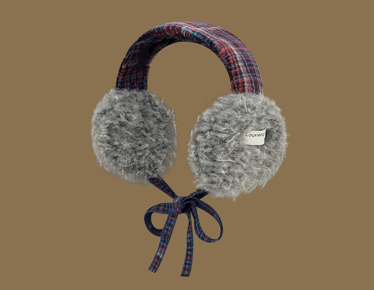 6140 Fuzzy Bow Earmuffs - Image 2
