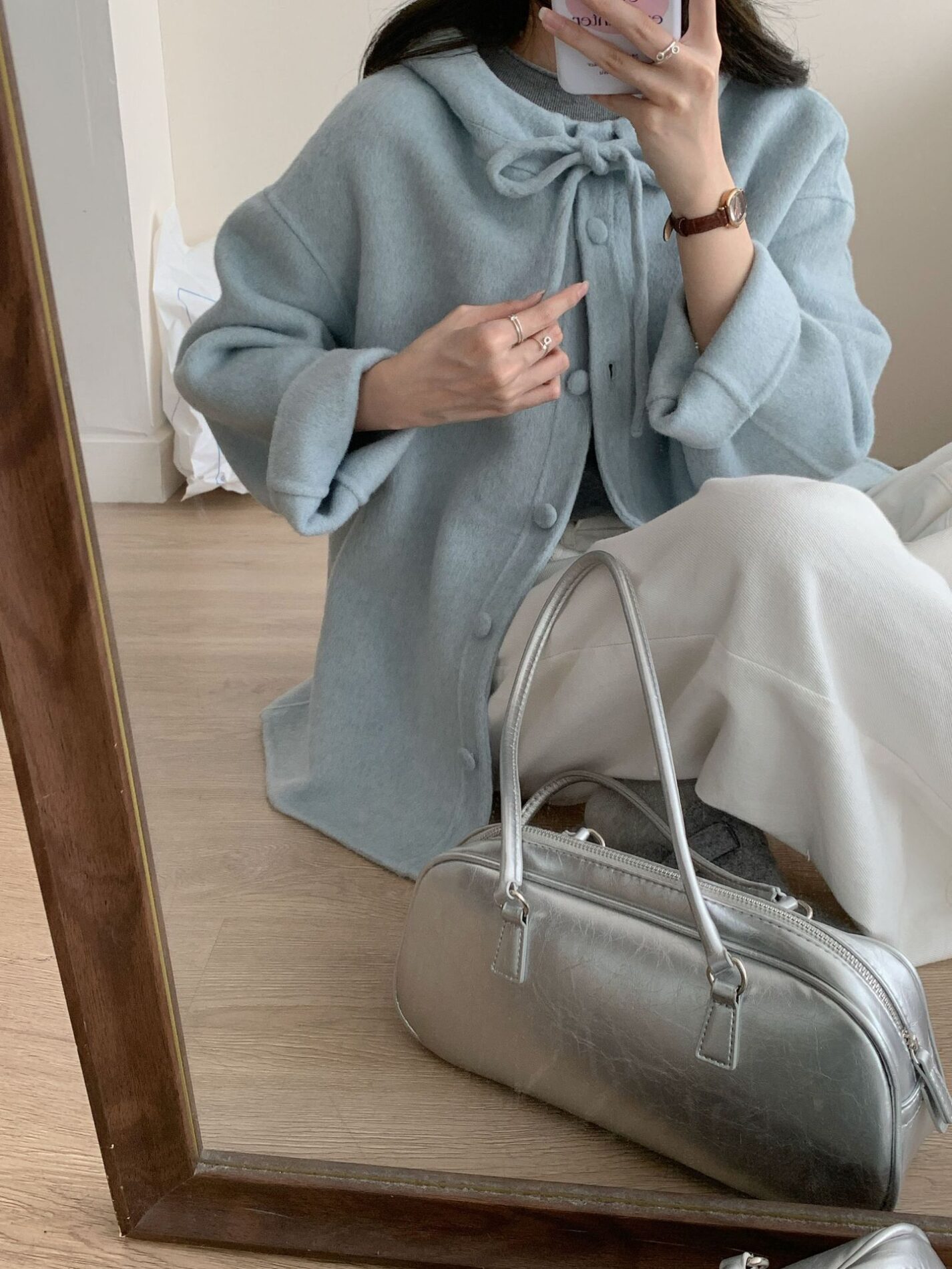 1461 Ribbon Collar Wool Jacket 10
