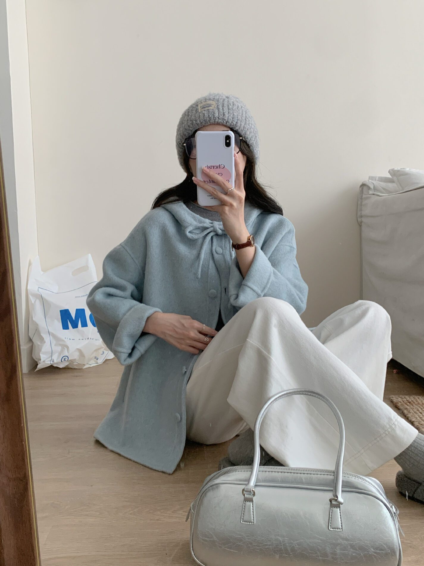 1461 Ribbon Collar Wool Jacket 12