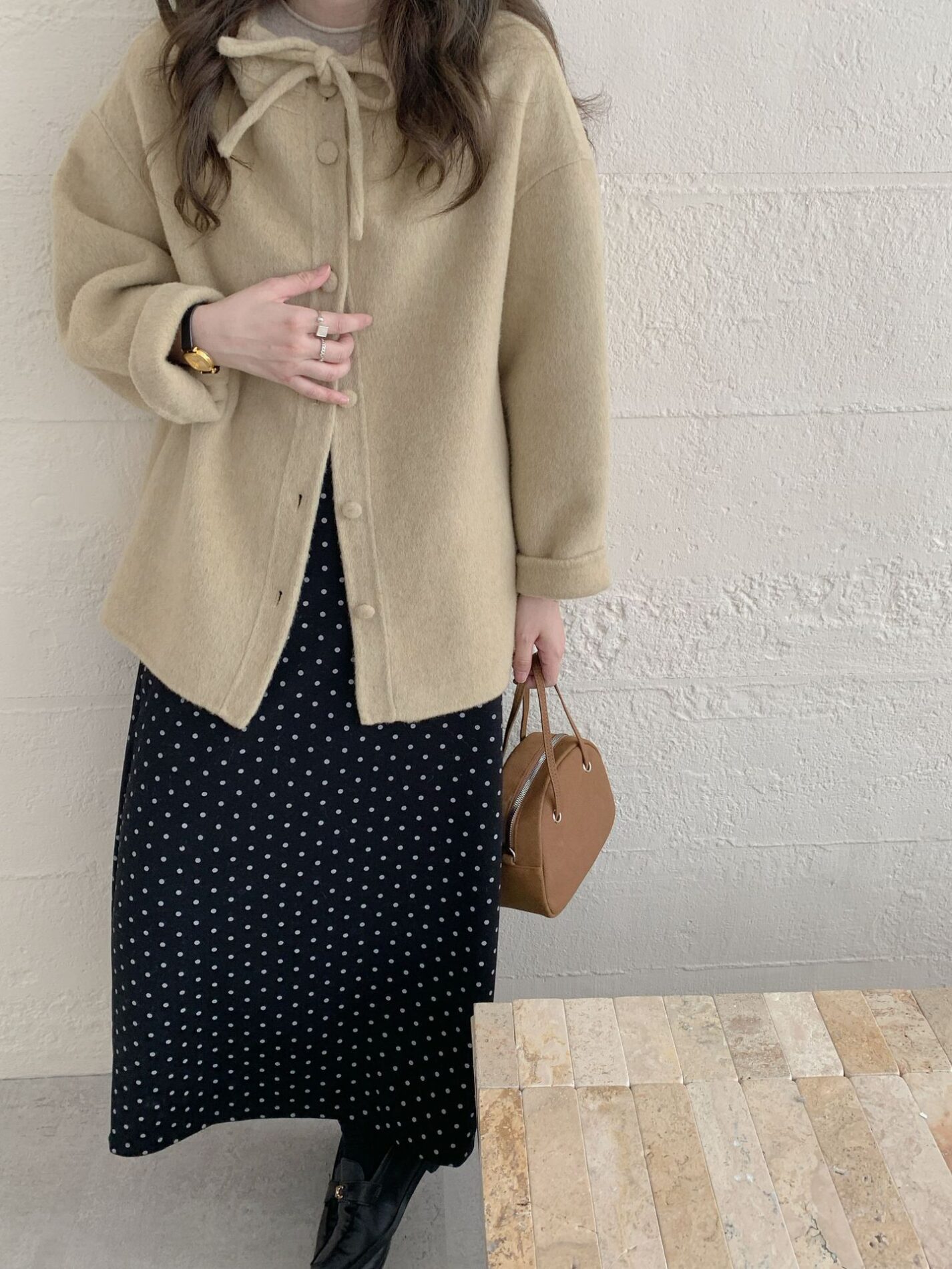 1461 Ribbon Collar Wool Jacket 16
