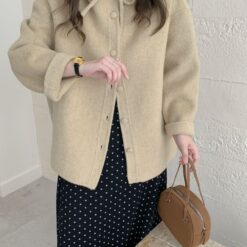 1461 Ribbon Collar Wool Jacket