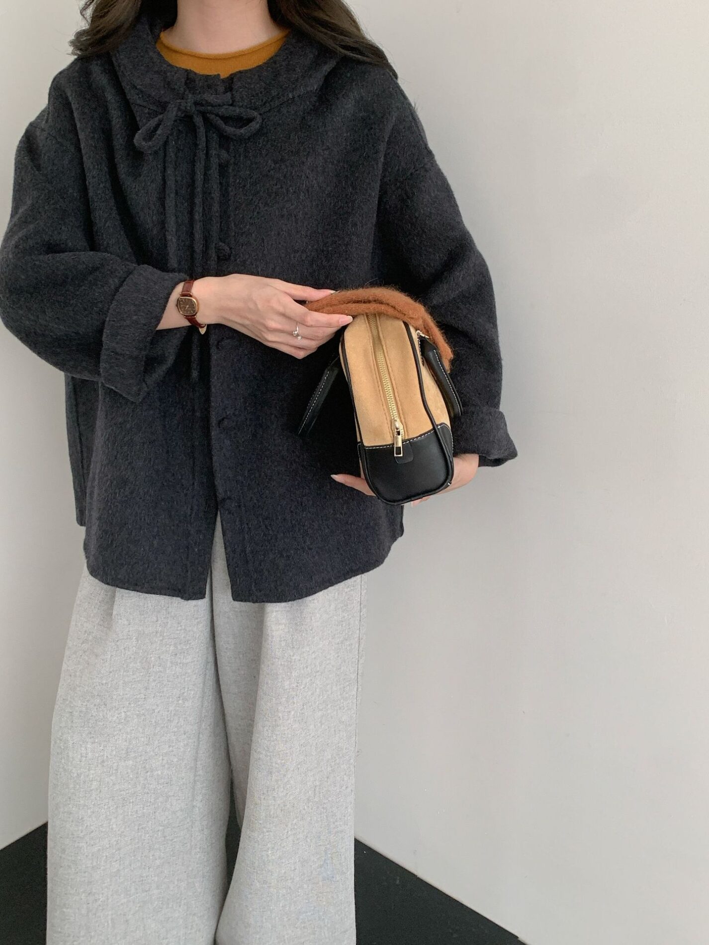 1461 Ribbon Collar Wool Jacket 4