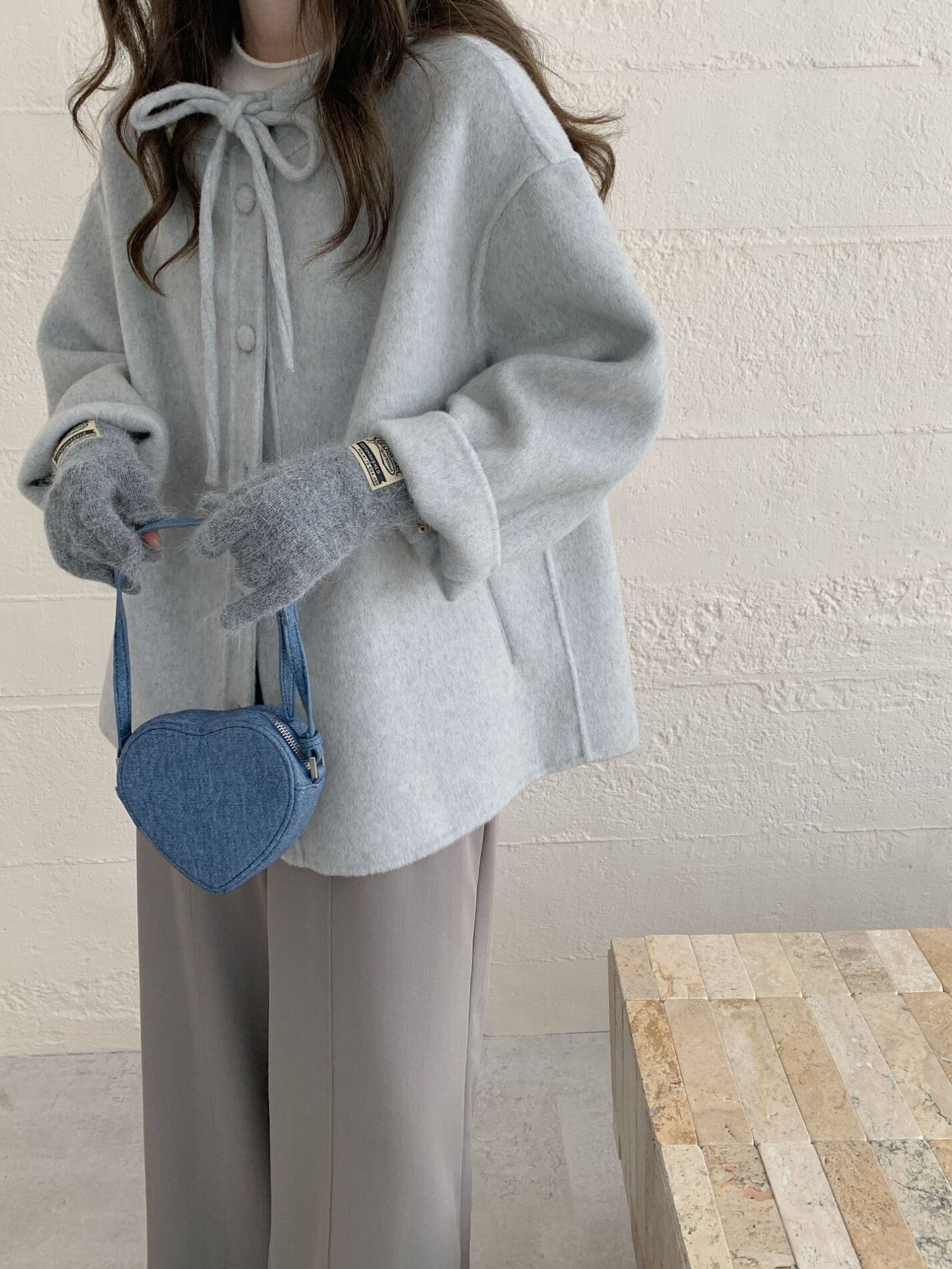 1461 Ribbon Collar Wool Jacket 7