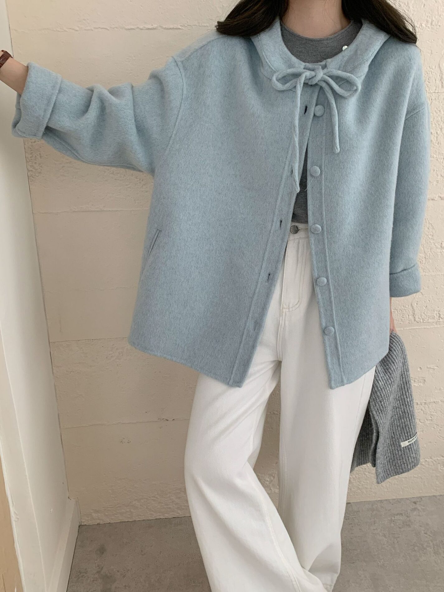 1461 Ribbon Collar Wool Jacket 9