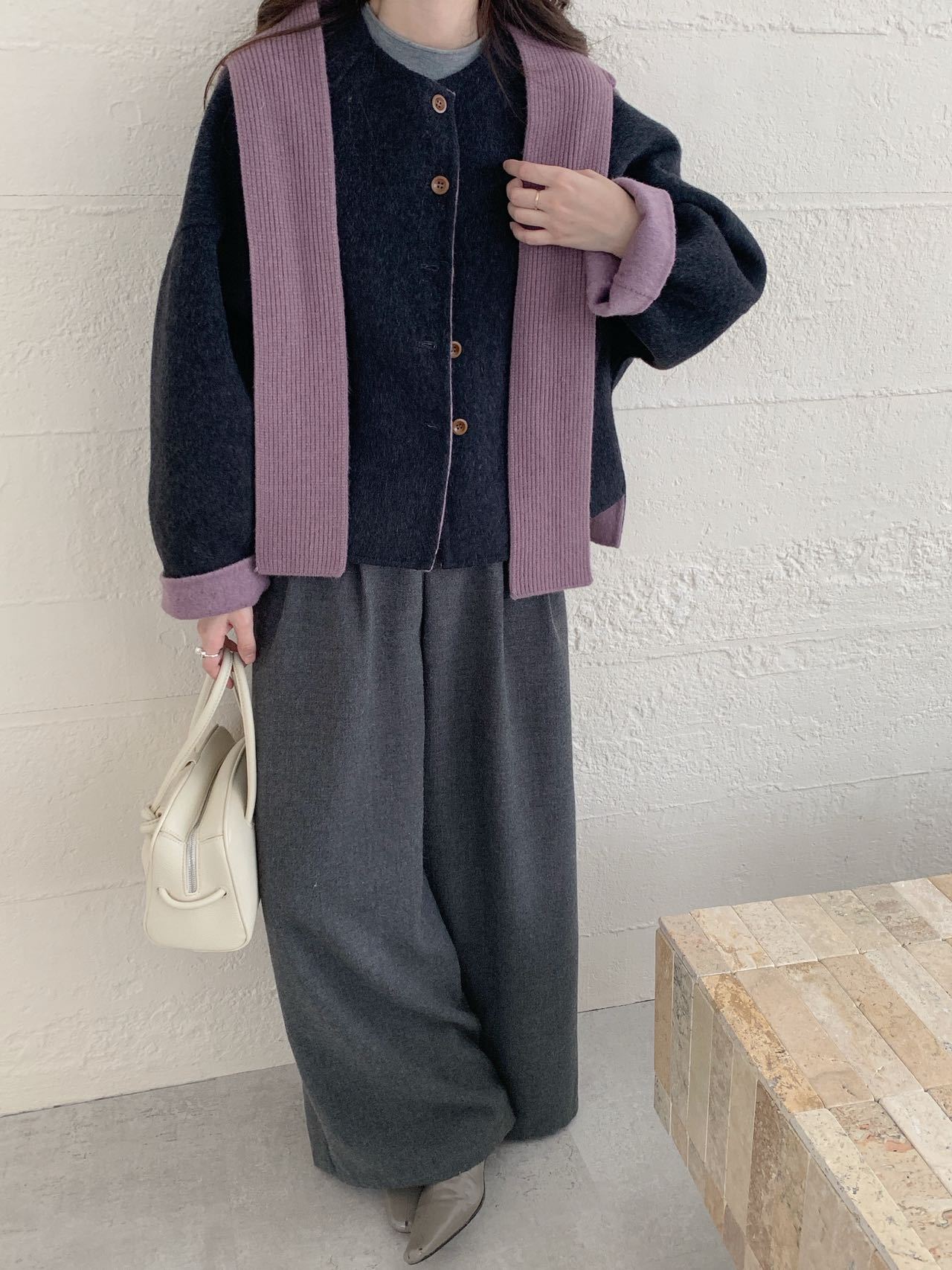 1462 Scarf Collar Wool Jacket 6