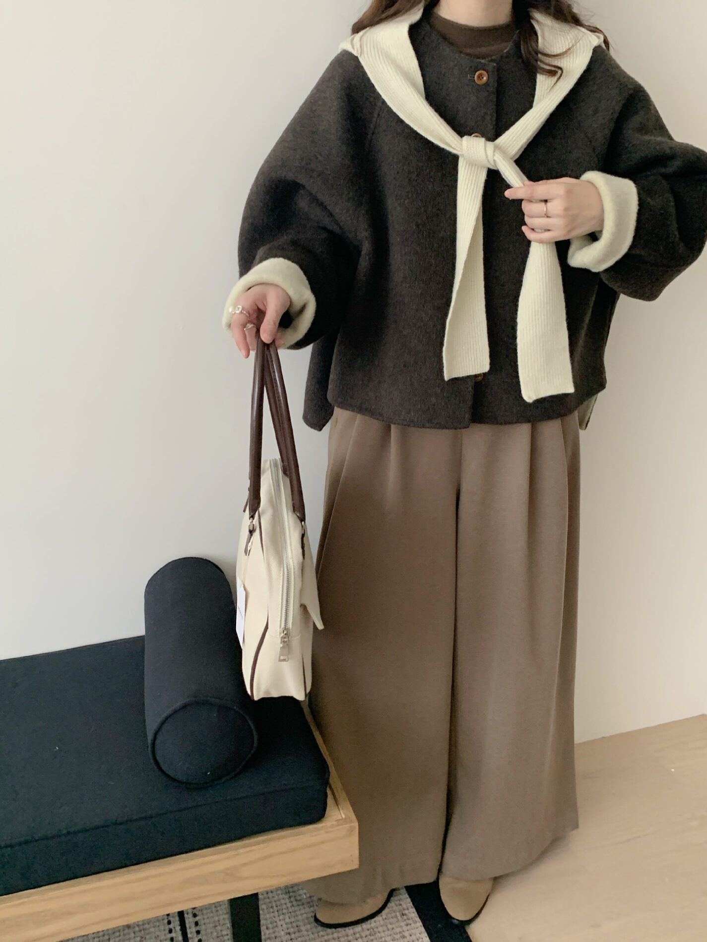 1462 Scarf Collar Wool Jacket 7