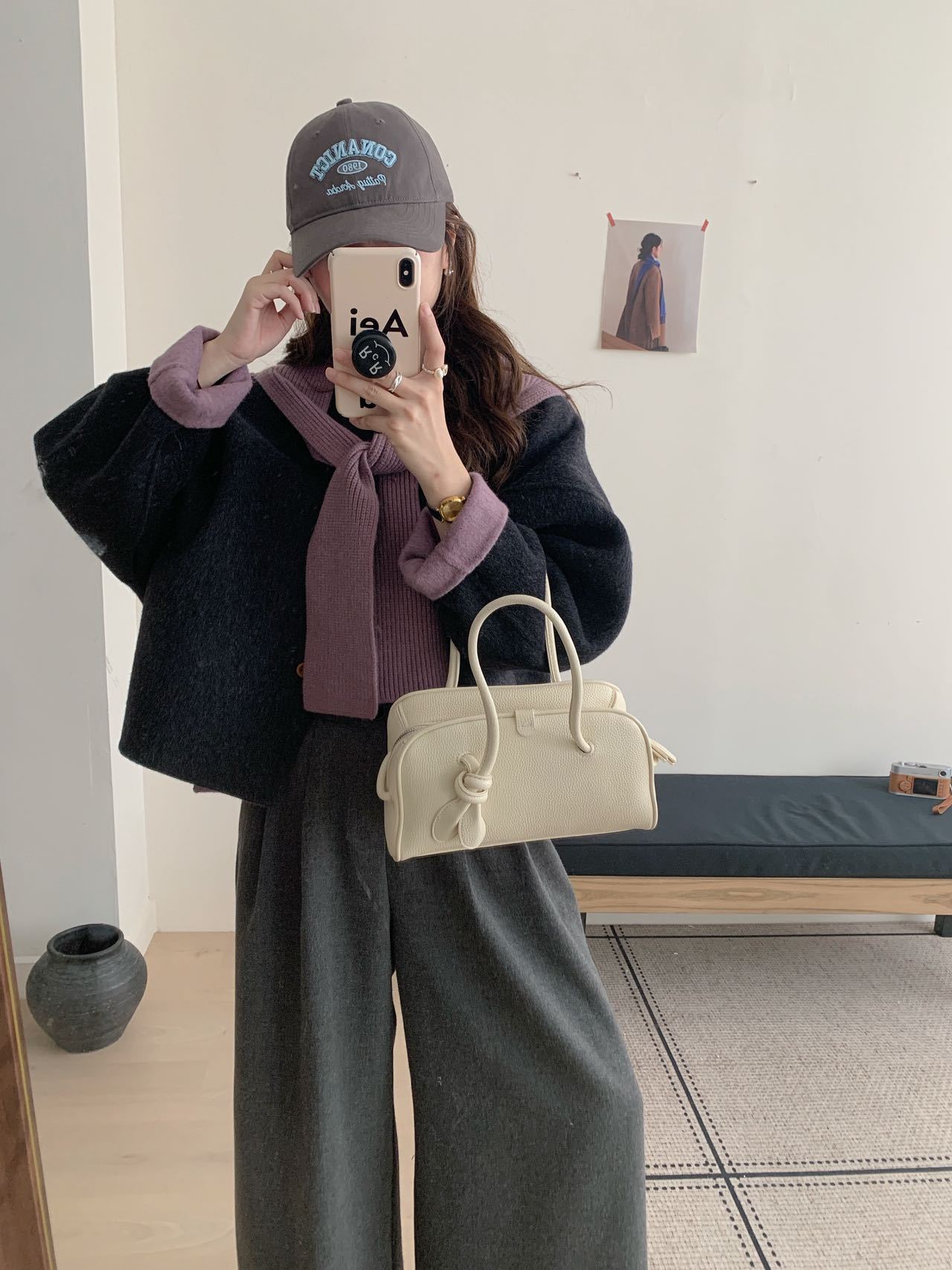 1462 Scarf Collar Wool Jacket