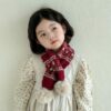 9229 Berry Fair Isle Scarf - Image 4