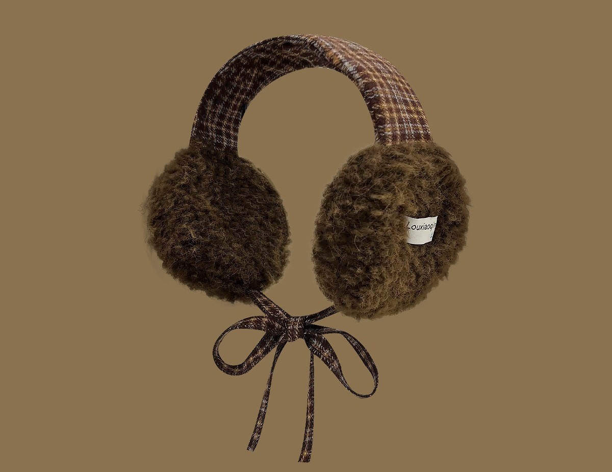 6140 Fuzzy Bow Earmuffs - Image 4